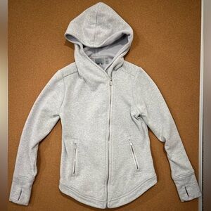 Athleta Light Gray Hooded Jacket